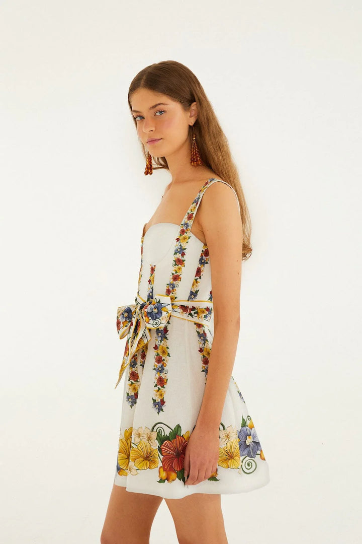 TROPI OFF-WHITE MINI DRESS