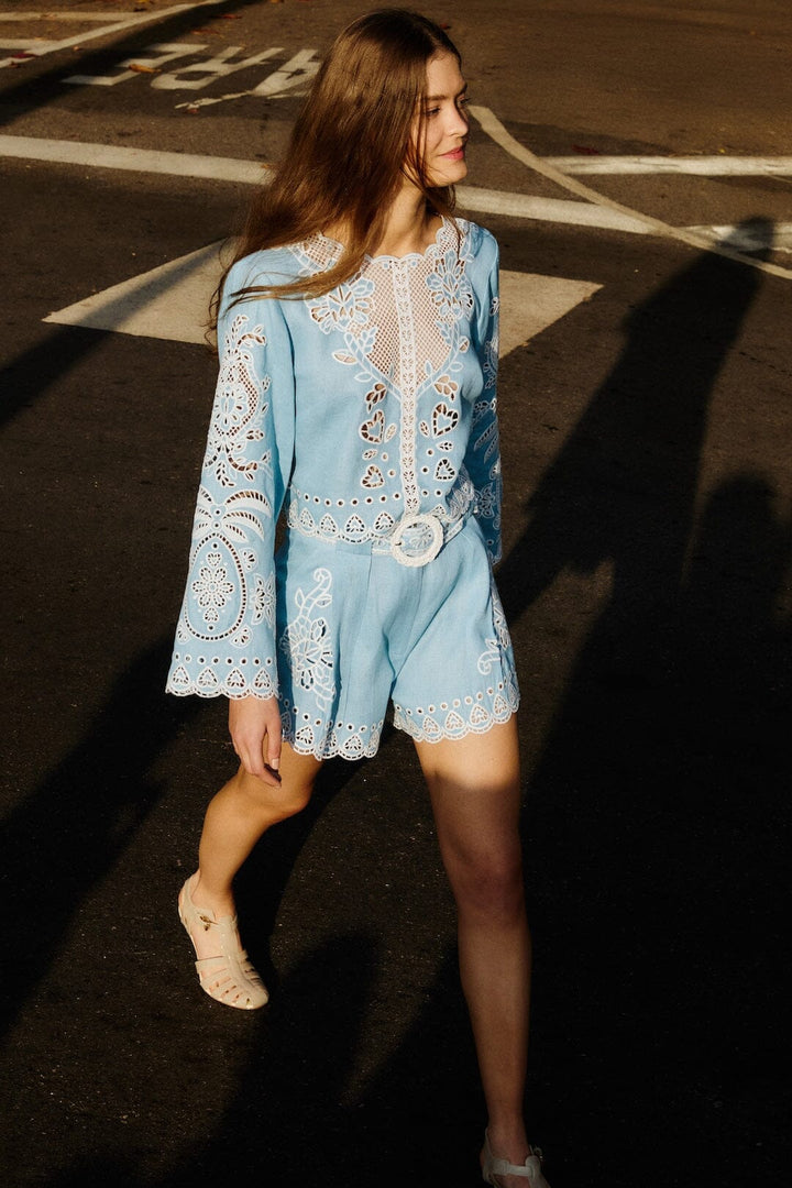 ROMANTIC RICHELIEU BLOUSE
