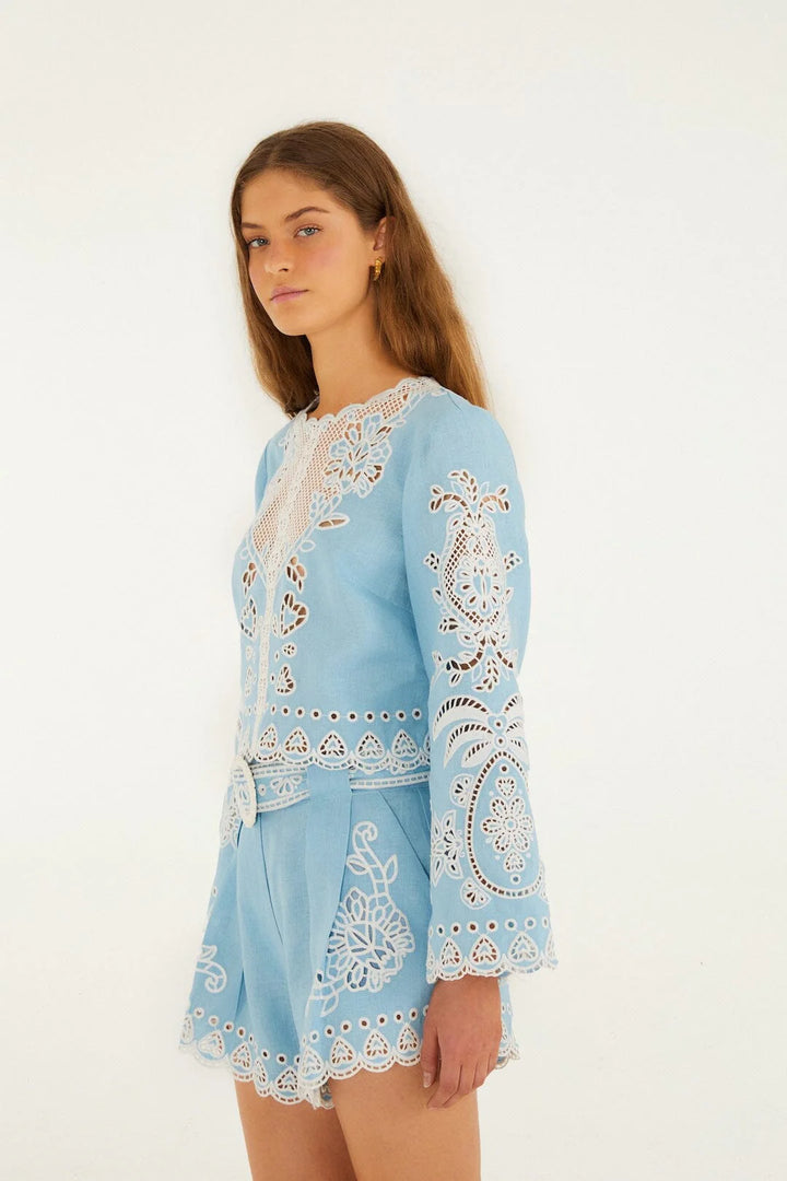 ROMANTIC RICHELIEU BLOUSE
