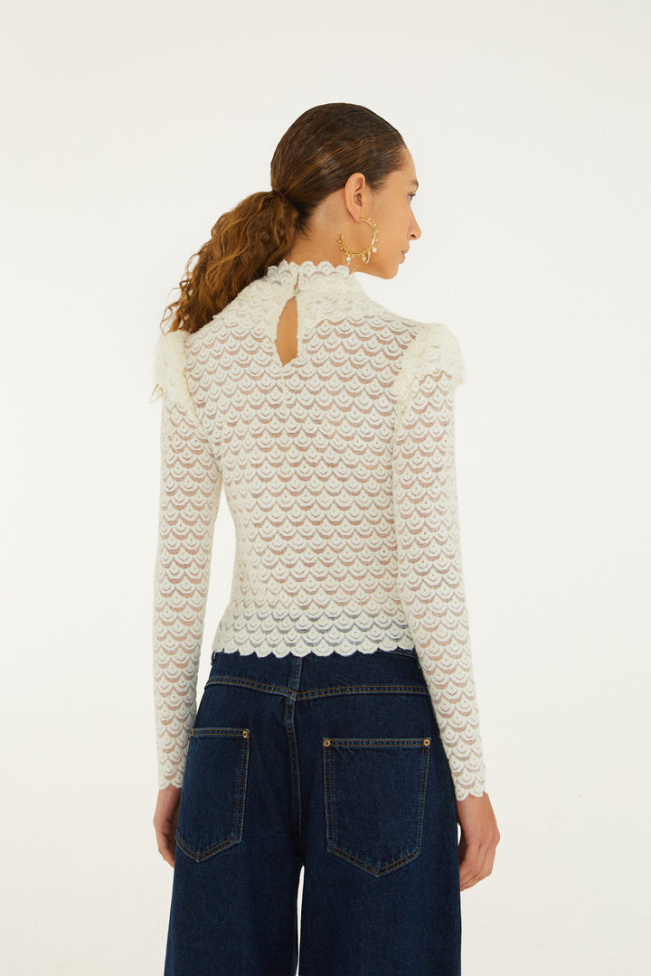 OFF-WHITE LONG SLEEVE TOP