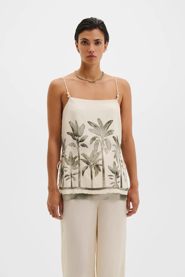 Lizly Beaded Strappy Top