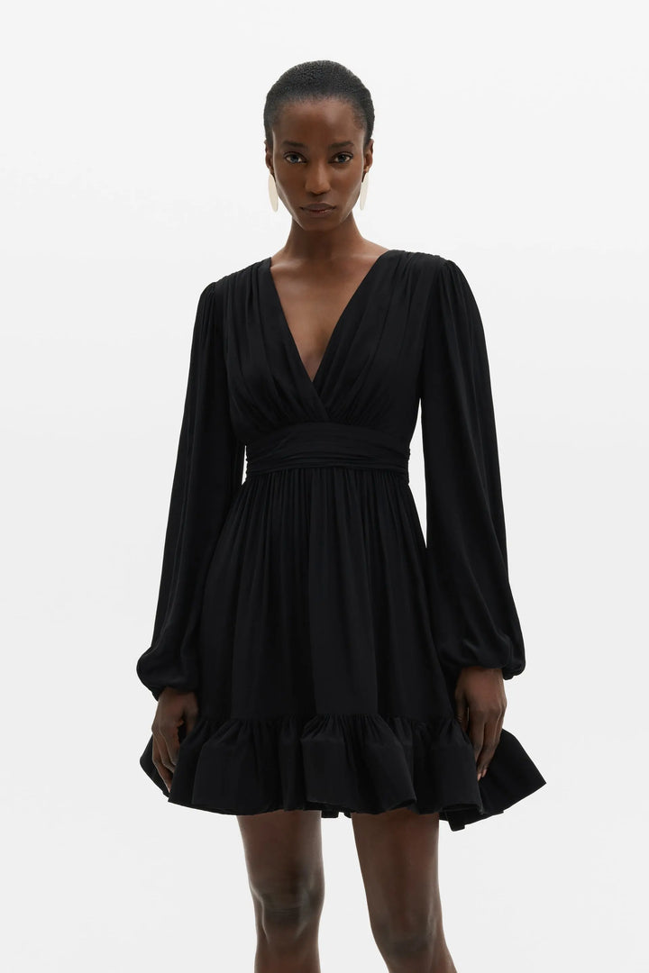 Jadie V-Neck Ruffled Mini Dress