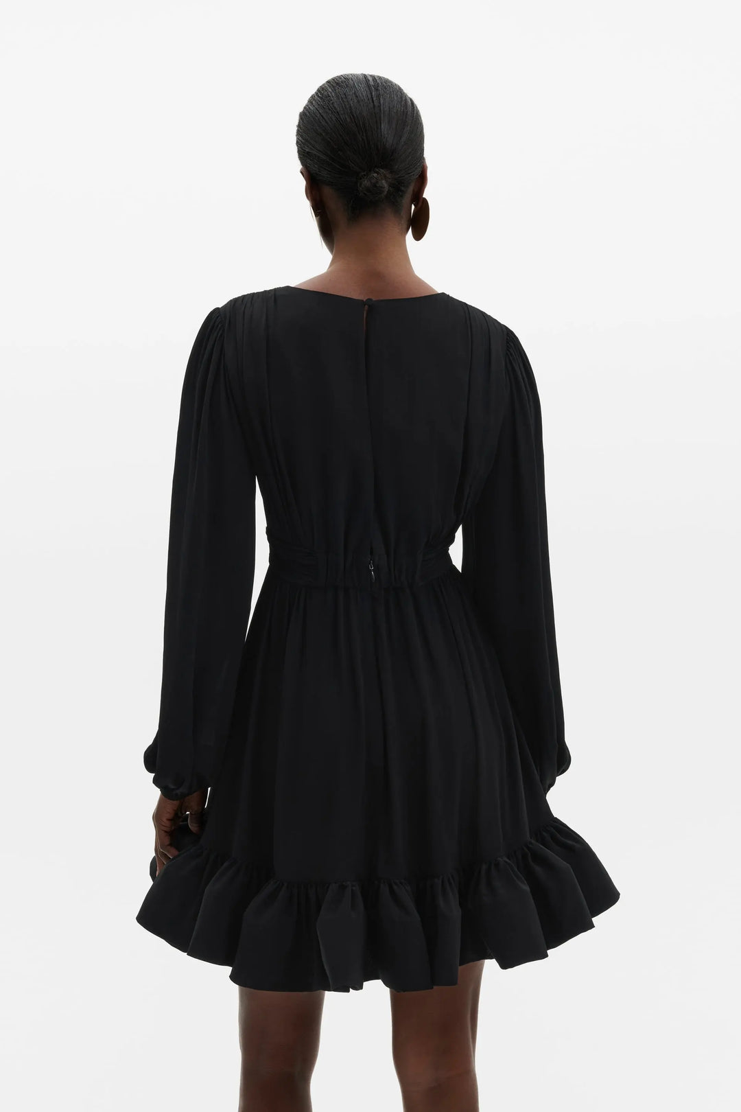 Jadie V-Neck Ruffled Mini Dress