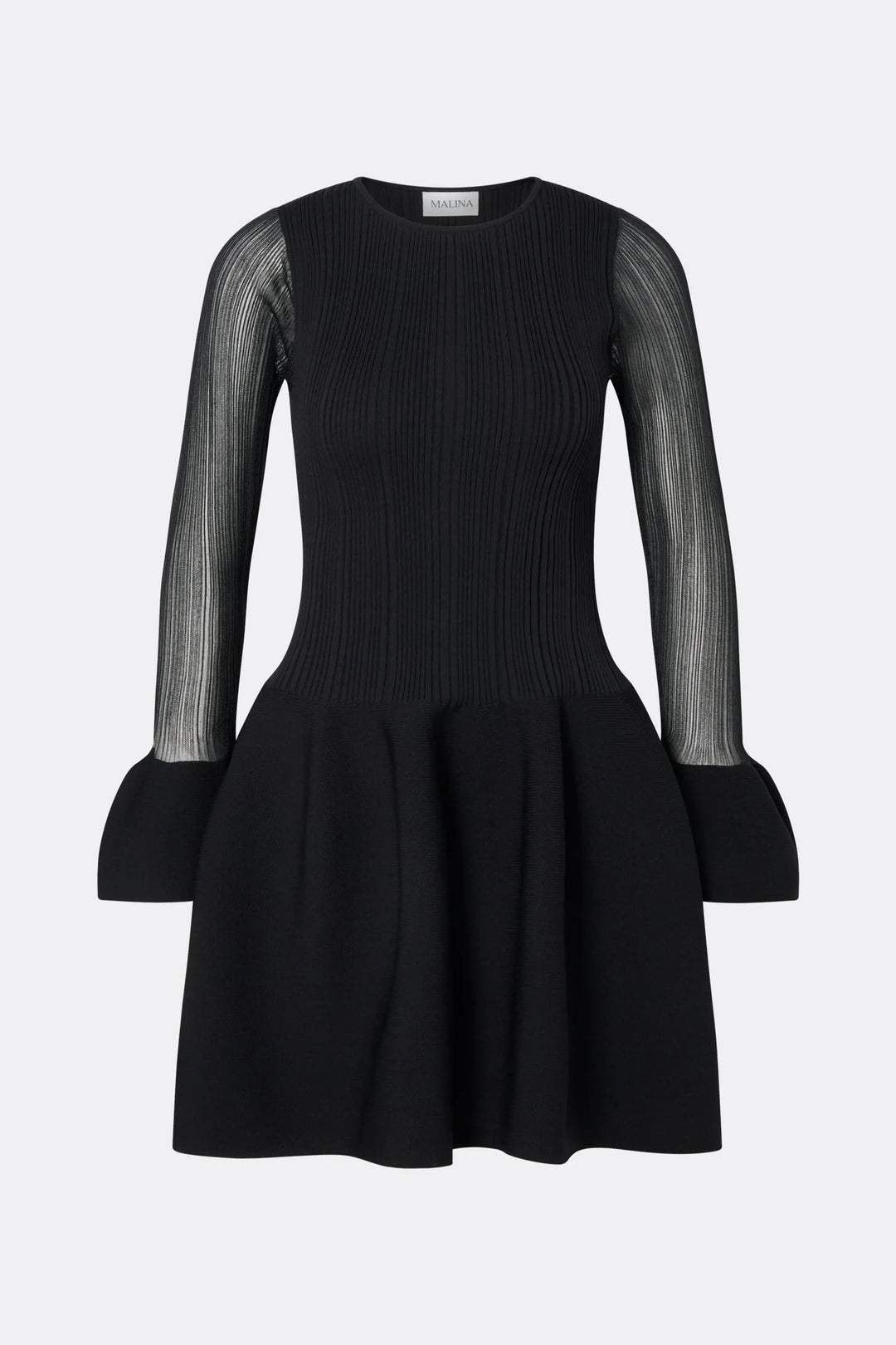 Elona Voluminous Skirt Knitted Mini Dress