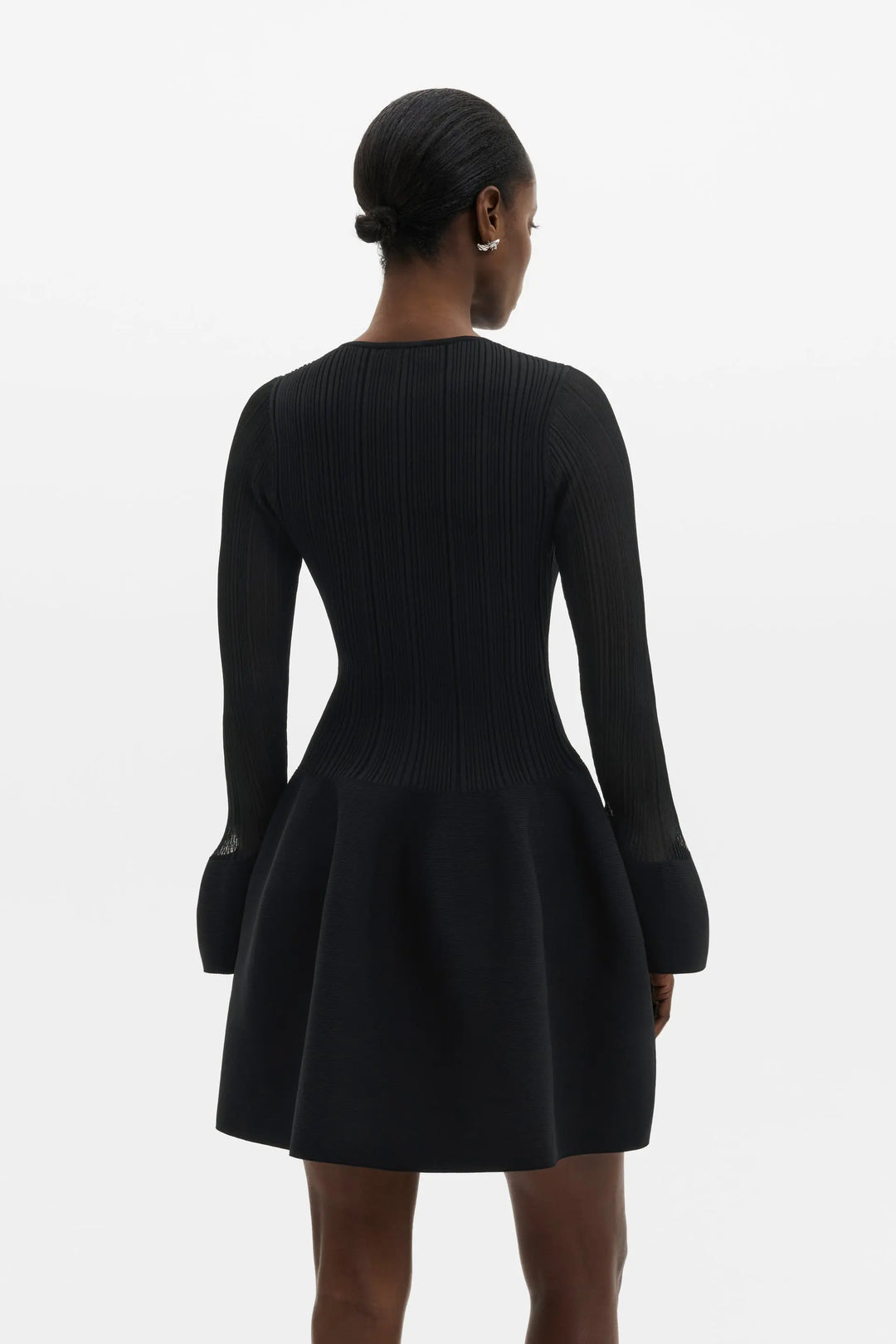 Elona Voluminous Skirt Knitted Mini Dress