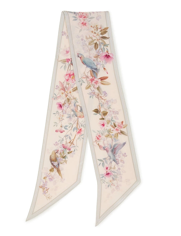 Printed Silk Neck Scarf