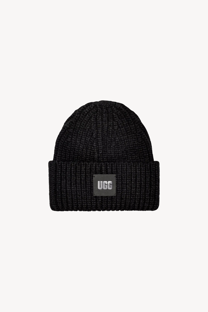 W Chunky Rib Beanie