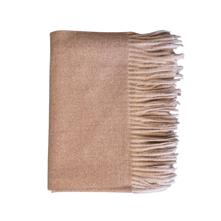 Nye ull cashmere skjerf med frynser