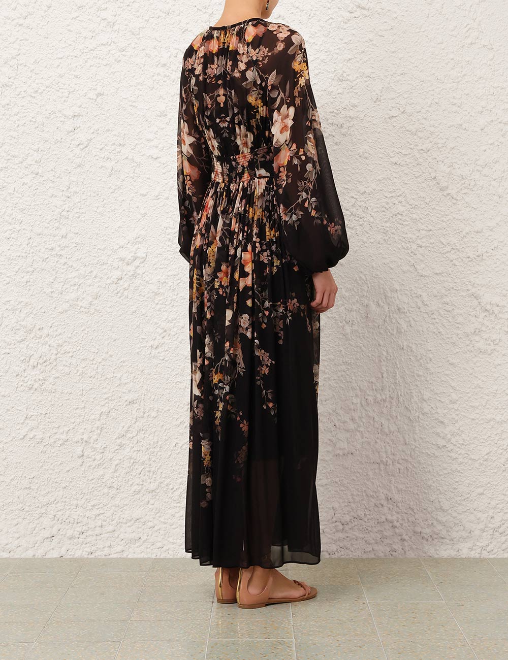 Carousel Billow Maxi Dress