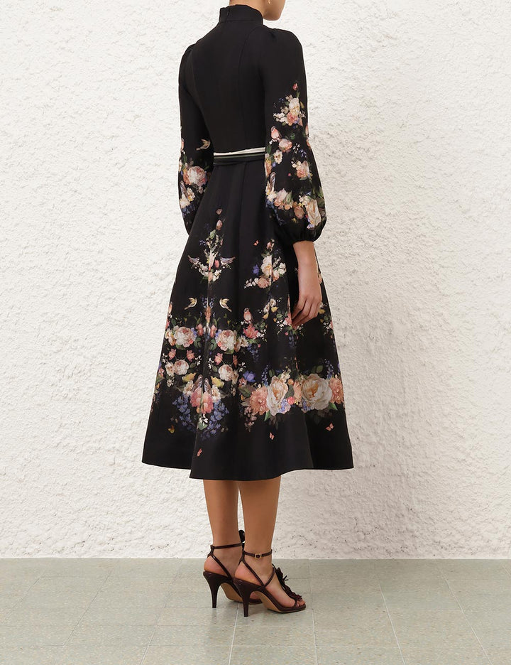 Valiant Button Midi Dress