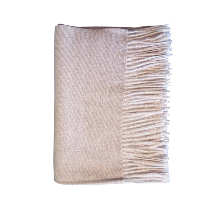 Nye ull cashmere skjerf med frynser