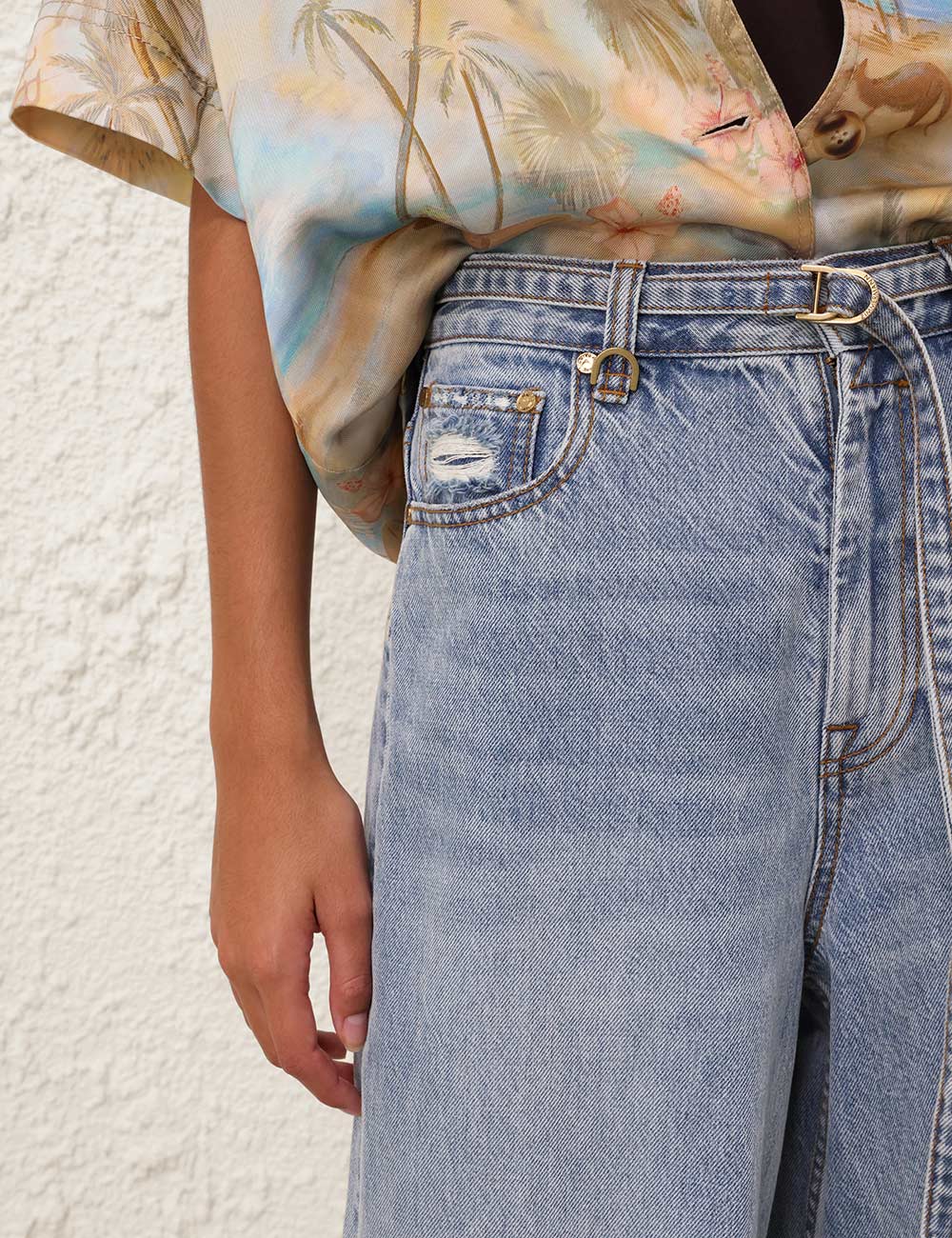 Illuminate Relaxed Flare Jean