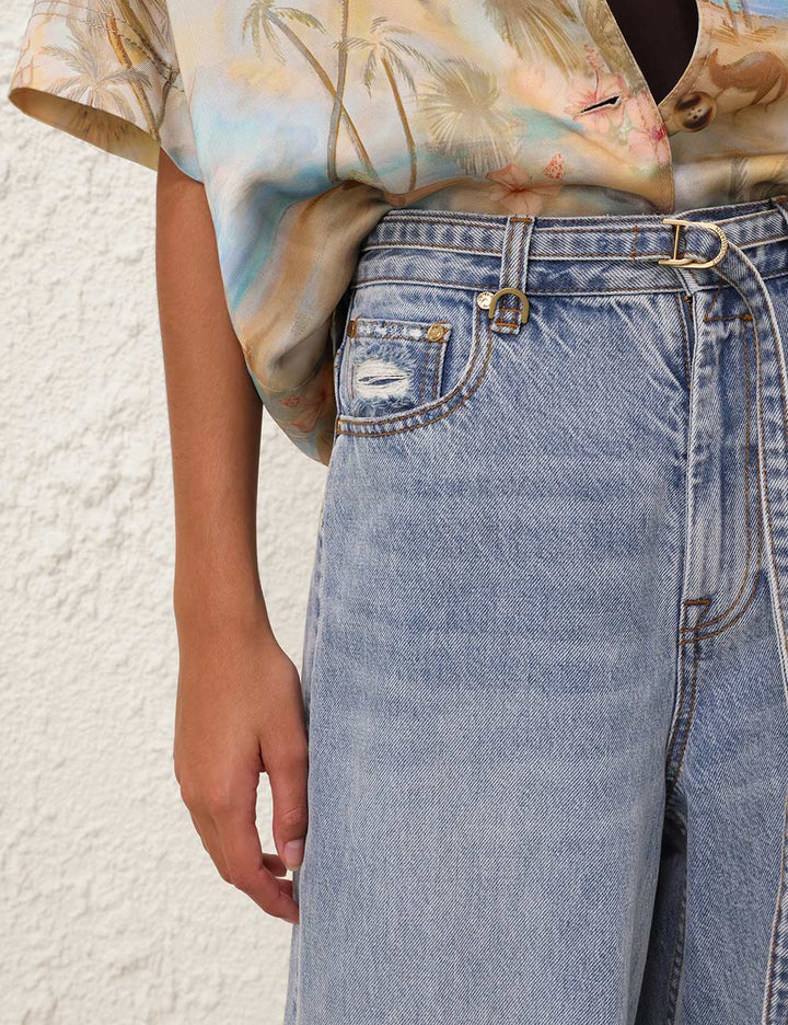 Illuminate Relaxed Flare Jean