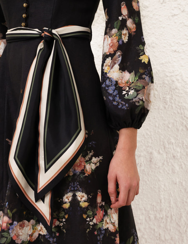Valiant Button Midi Dress