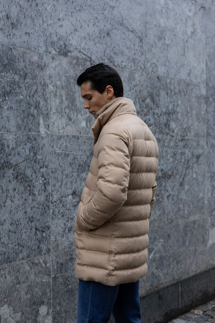 CAPPOTTO CASHMERE SETA CON COLLO IN MAGLIA