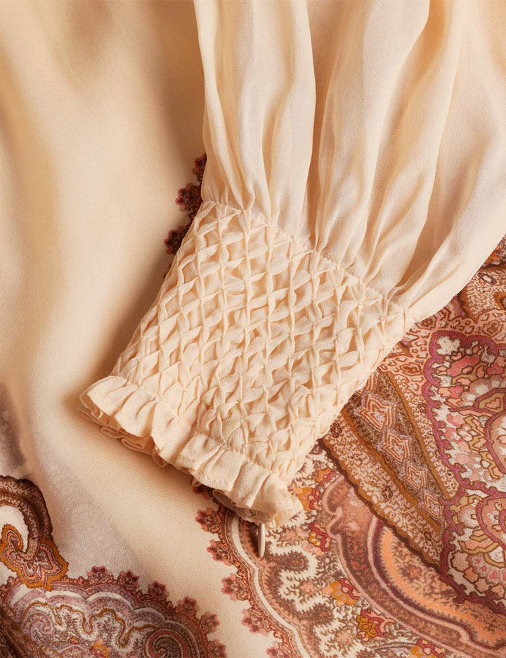 Ascent Smocked Midi Dress