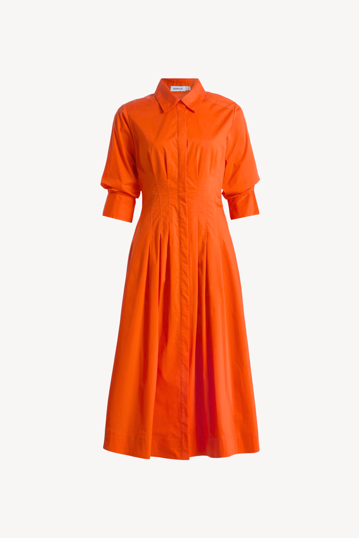 JAZZ PINTUCK MIDI DRESS