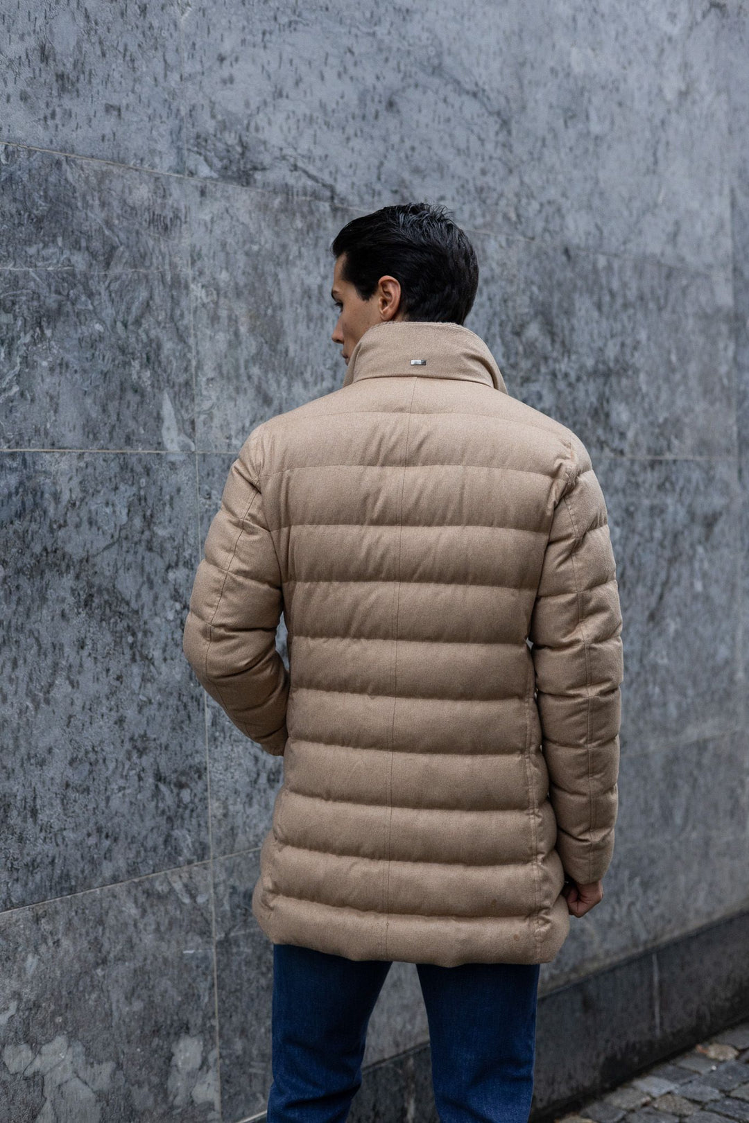 CAPPOTTO CASHMERE SETA CON COLLO IN MAGLIA