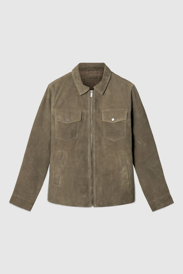 SUEDE ZIP JACKET