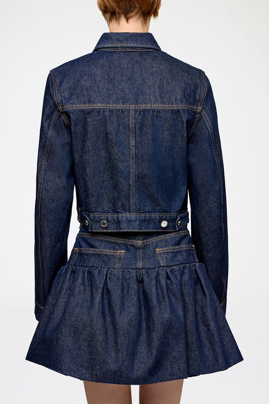 Rinse Denim Cropped Jacket