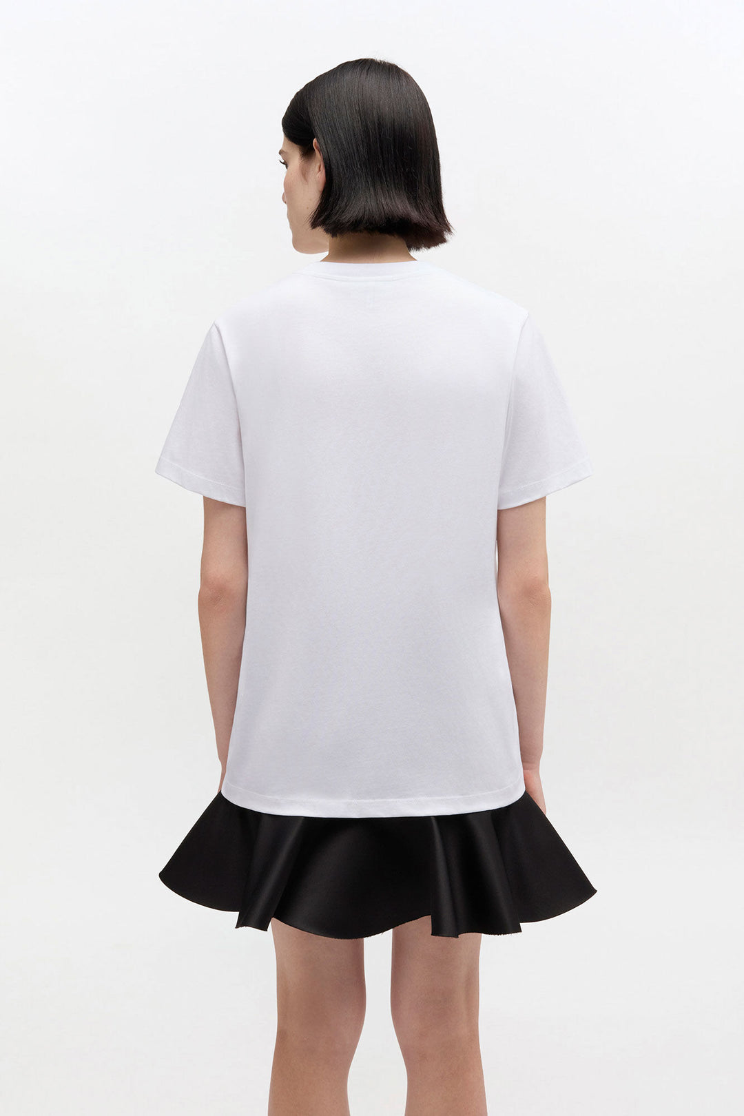 Basic Cotton Jersey T-shirt Boots Print