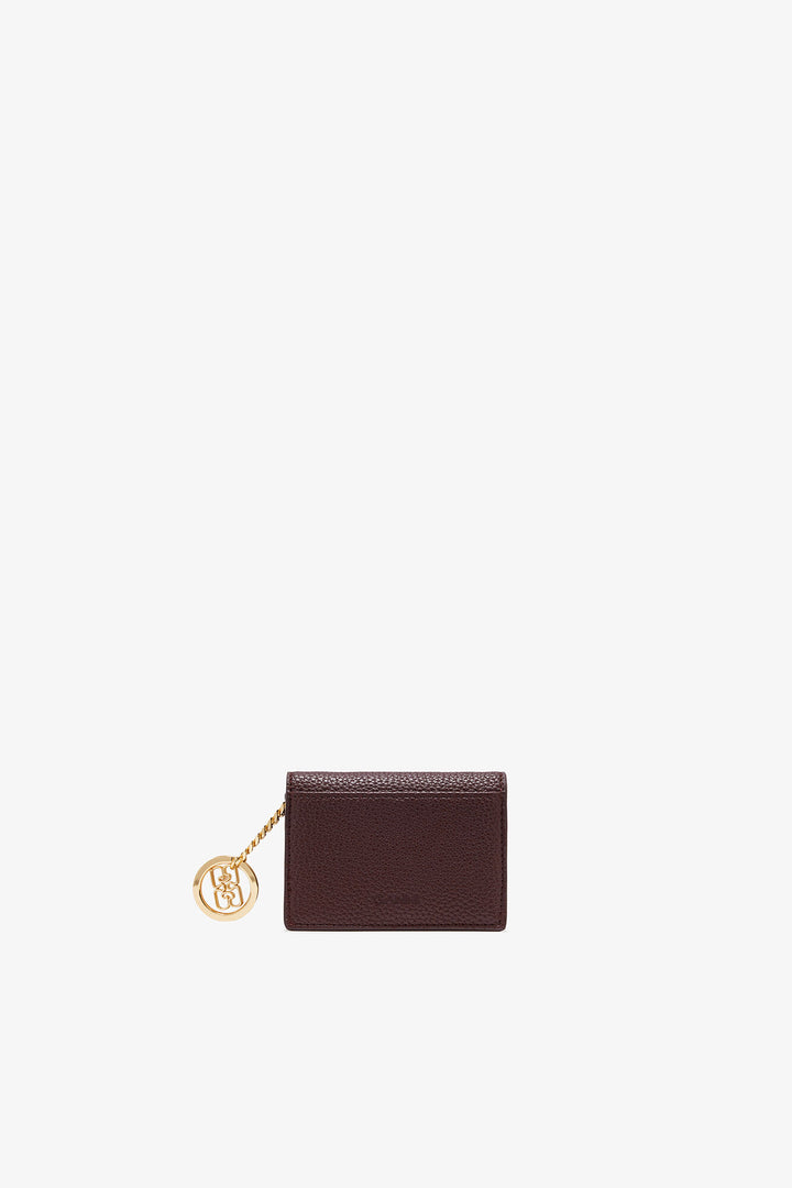 Card Holder With Flap Grained