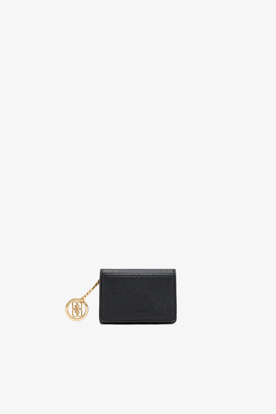 Bou Card Holder With Flap Grained Gold