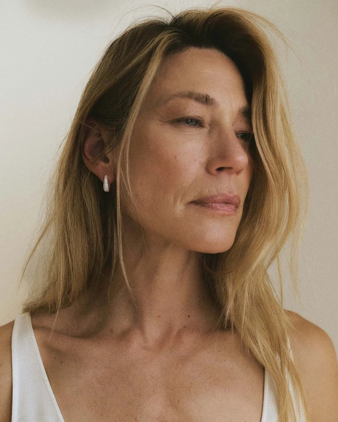 Pave Ellipse Earrings