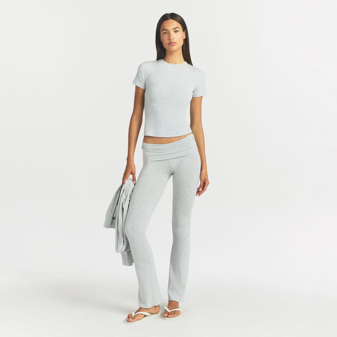 COTTON JERSEY FOLDOVER PANT