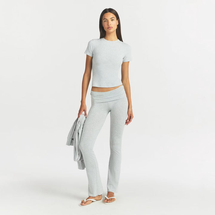 COTTON JERSEY FOLDOVER PANT