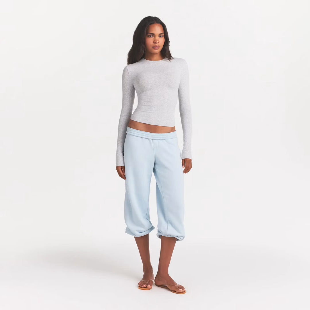 COTTON JERSEY LONG SLEEVE T-SHIRT