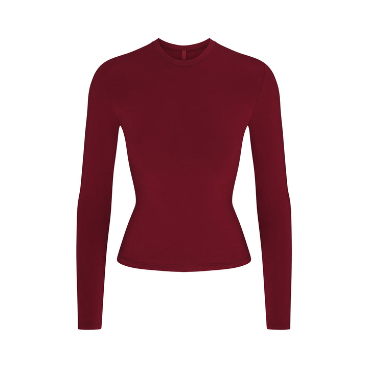 COTTON JERSEY LONG SLEEVE T-SHIRT