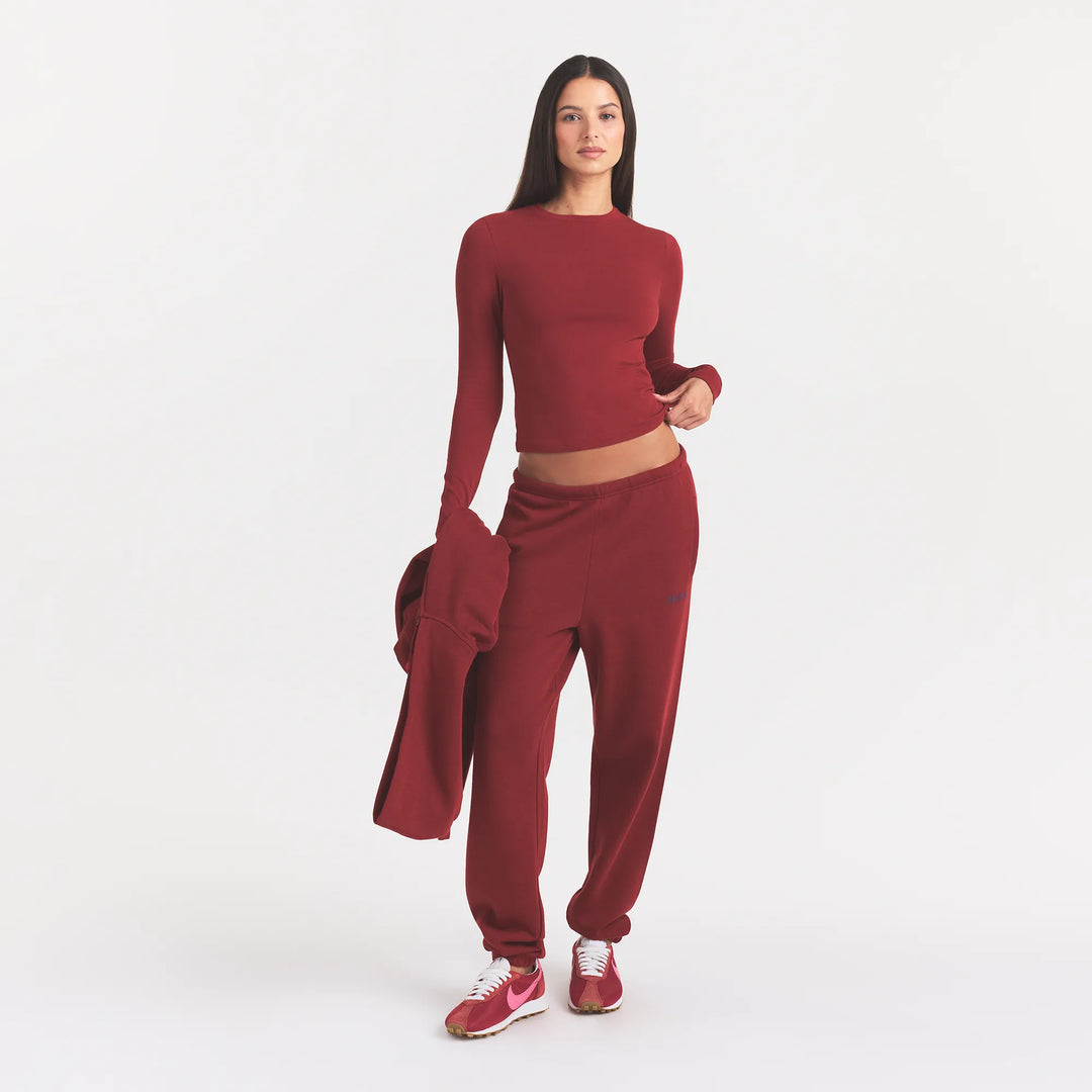 COTTON JERSEY LONG SLEEVE T-SHIRT