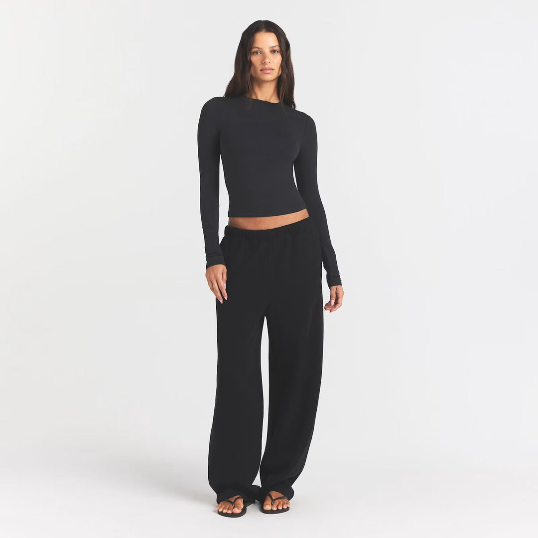 COTTON JERSEY LONG SLEEVE T-SHIRT