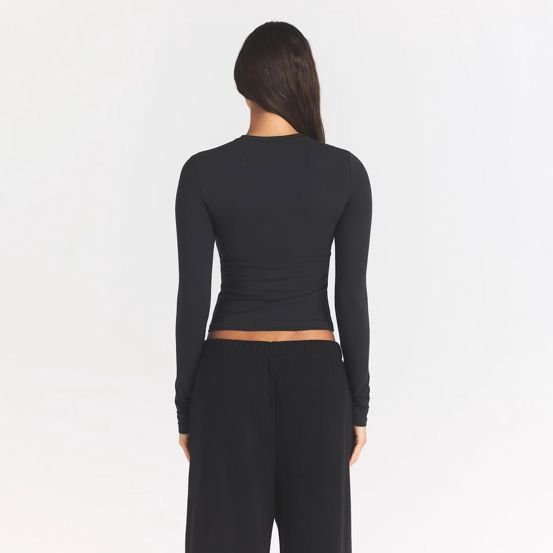 COTTON JERSEY LONG SLEEVE T-SHIRT