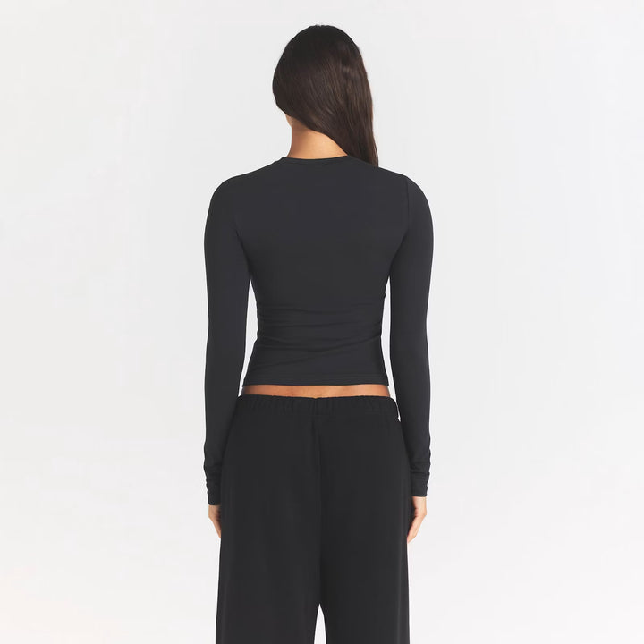 COTTON JERSEY LONG SLEEVE T-SHIRT