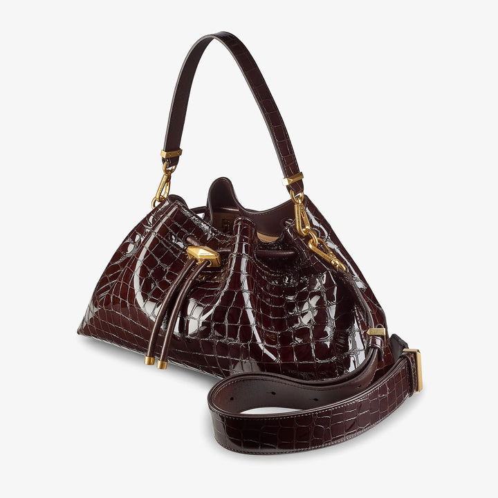 Sambuco Croc Embossed Leather Bag