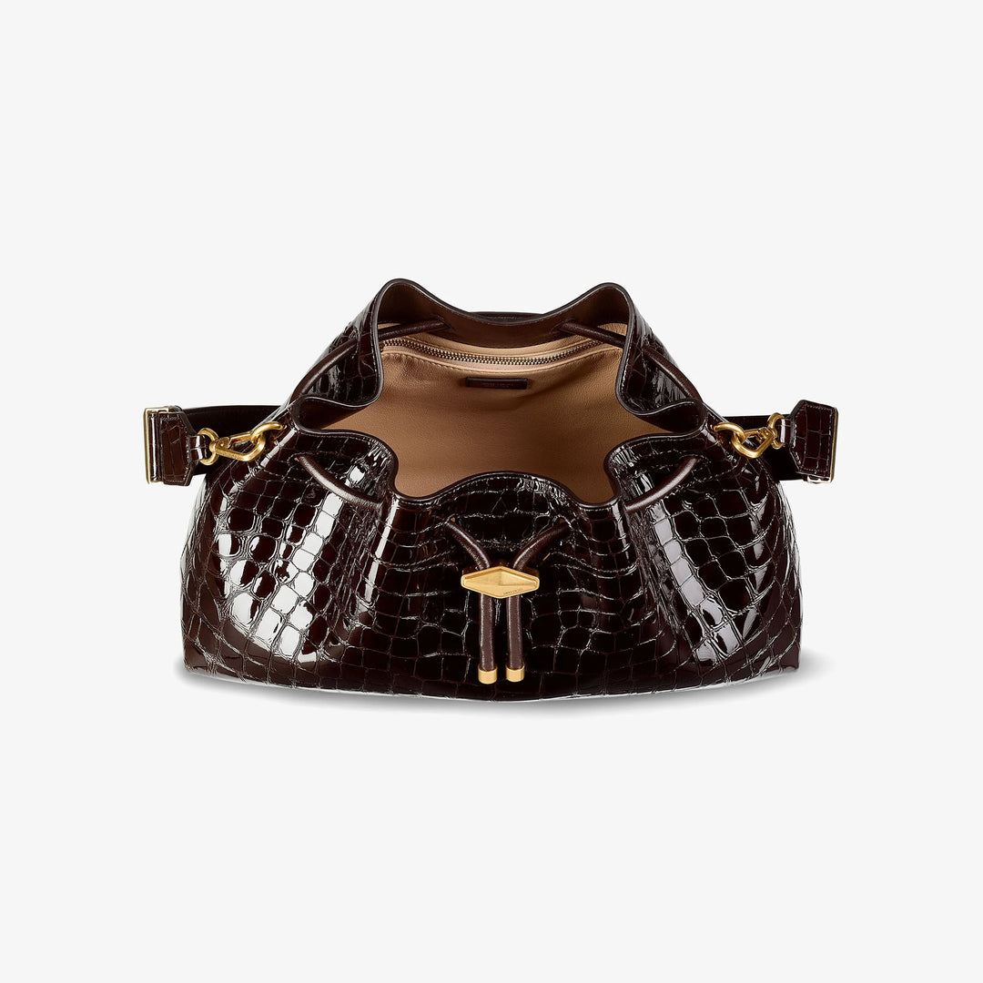 Sambuco Croc Embossed Leather Bag