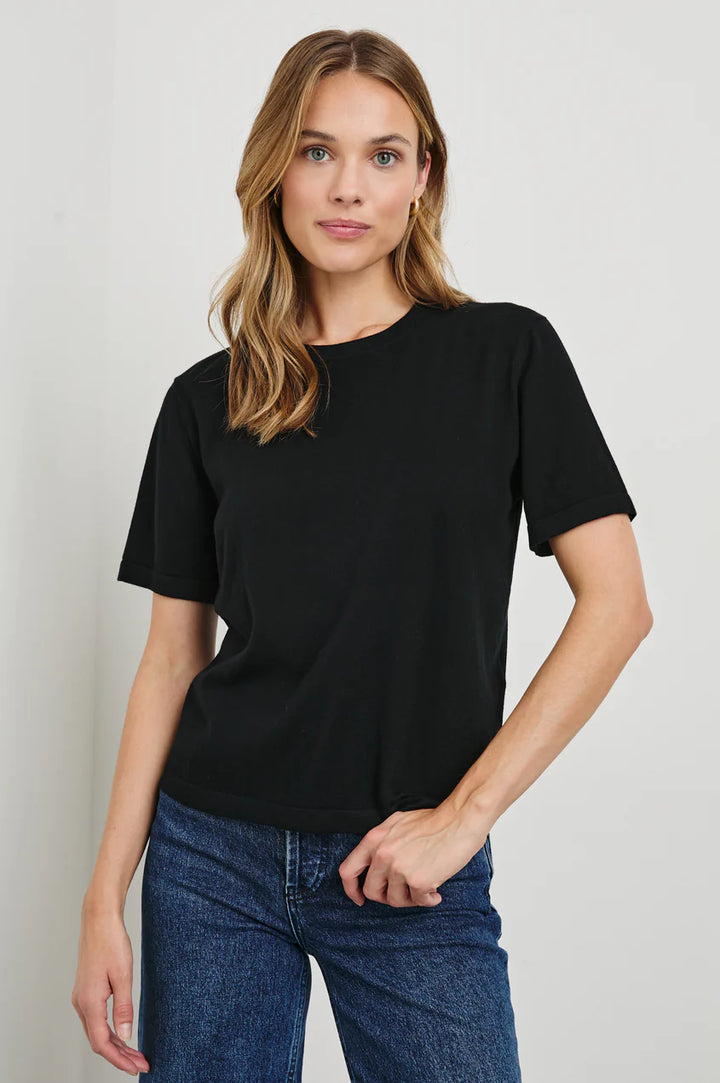 COTTON CASHMERE SHORT SLEEVE TEE