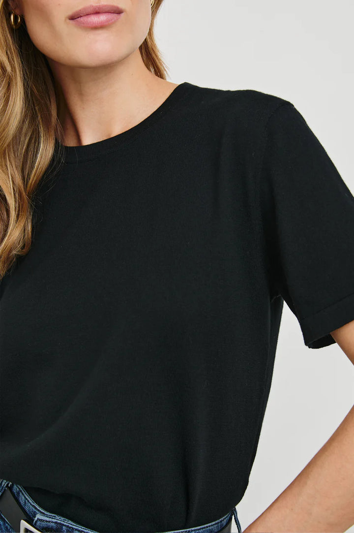 COTTON CASHMERE SHORT SLEEVE TEE