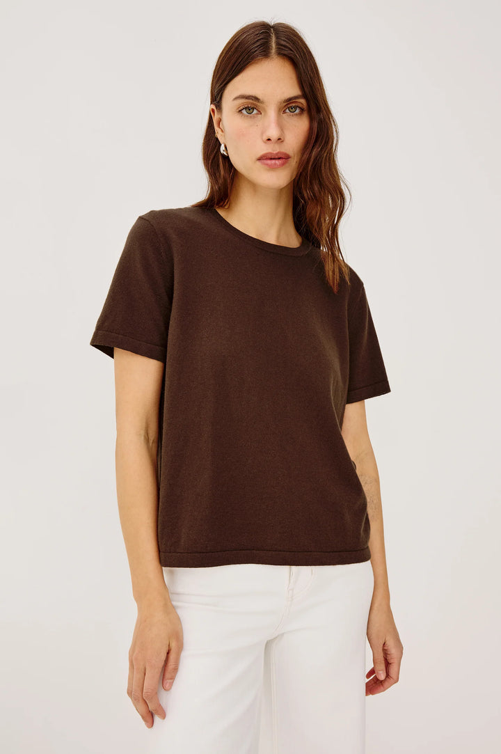 COTTON CASHMERE SHORT SLEEVE TEE