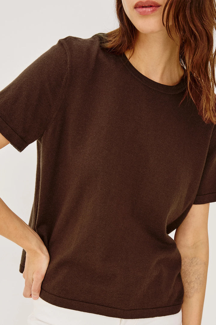 COTTON CASHMERE SHORT SLEEVE TEE