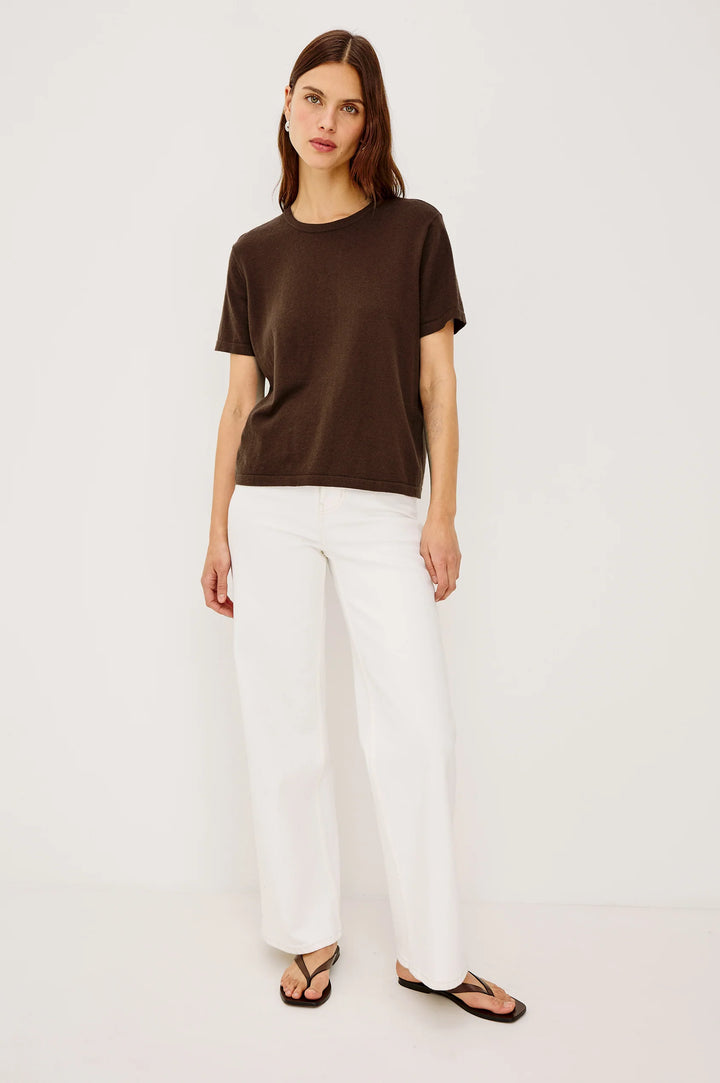COTTON CASHMERE SHORT SLEEVE TEE