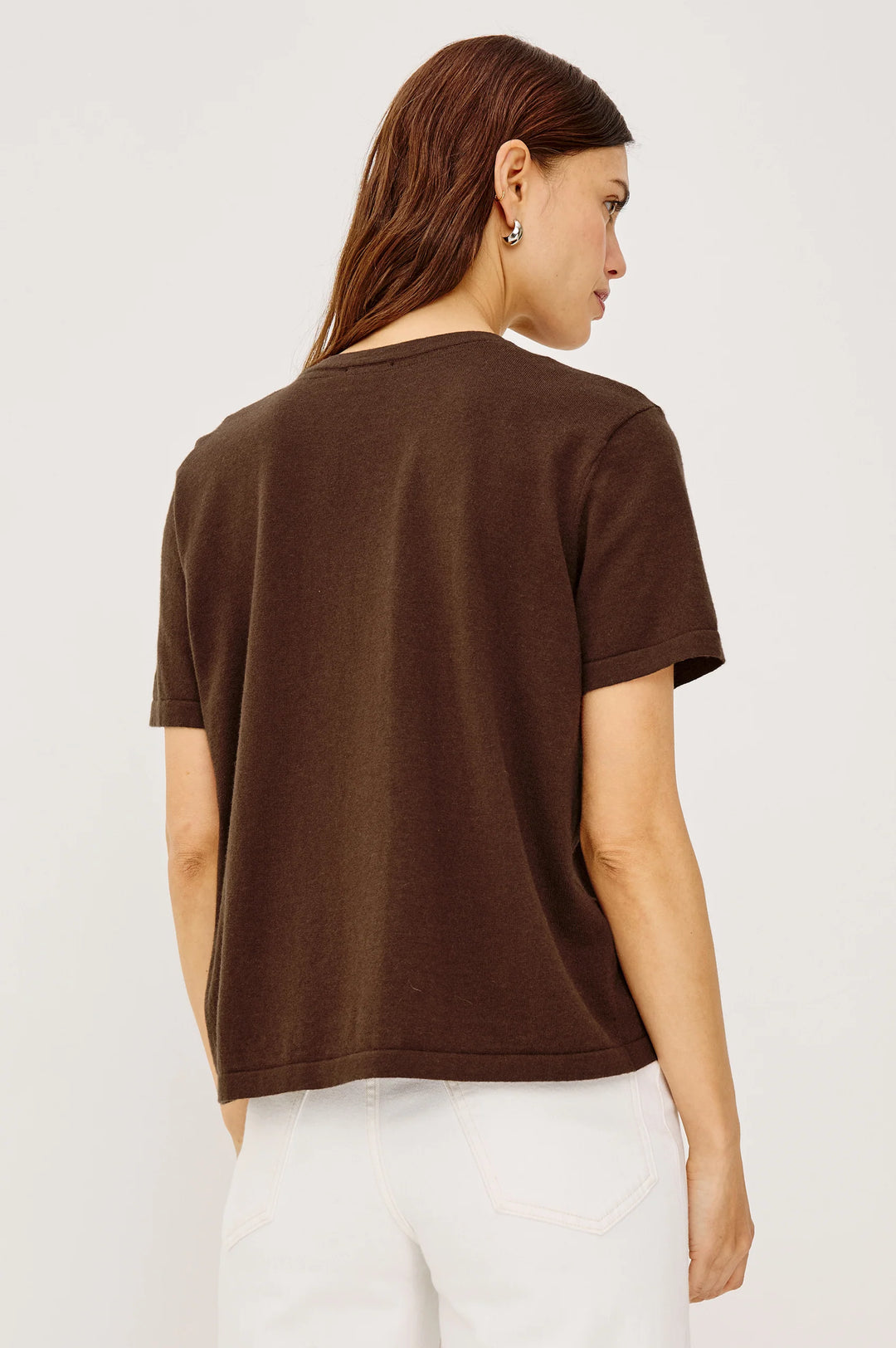 COTTON CASHMERE SHORT SLEEVE TEE