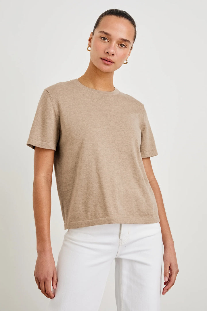 COTTON CASHMERE SHORT SLEEVE TEE