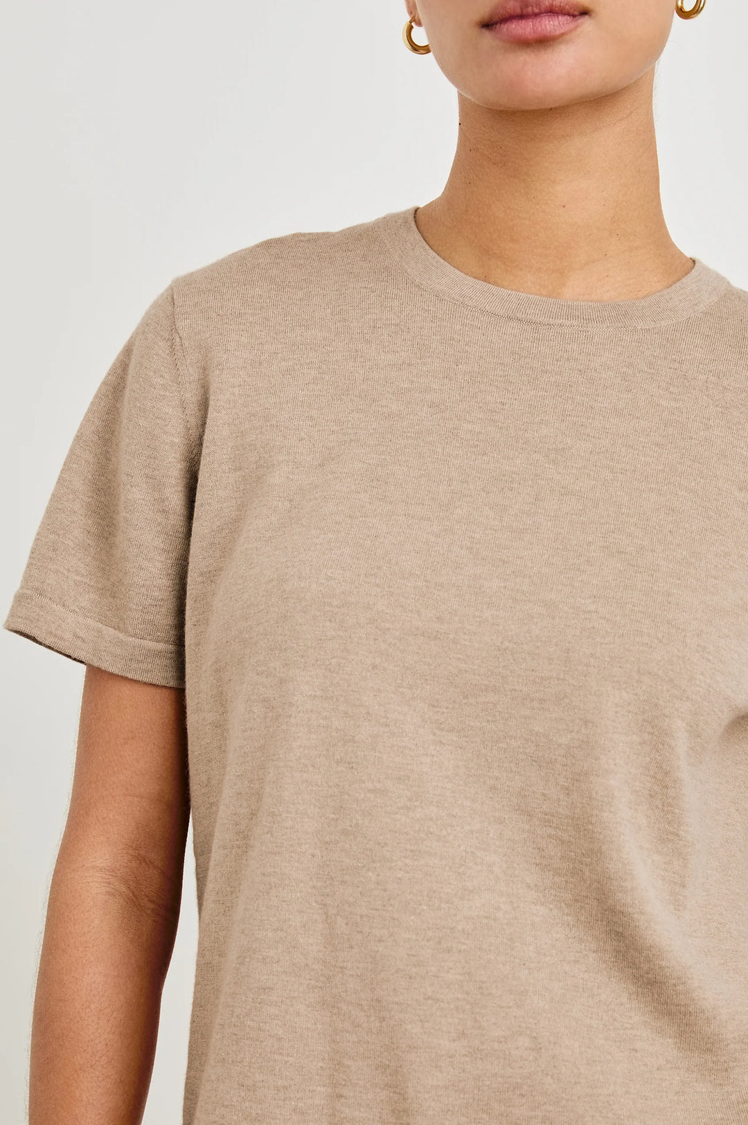 COTTON CASHMERE SHORT SLEEVE TEE