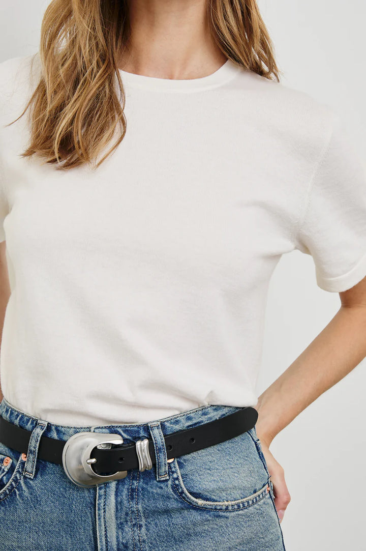 COTTON CASHMERE SHORT SLEEVE TEE