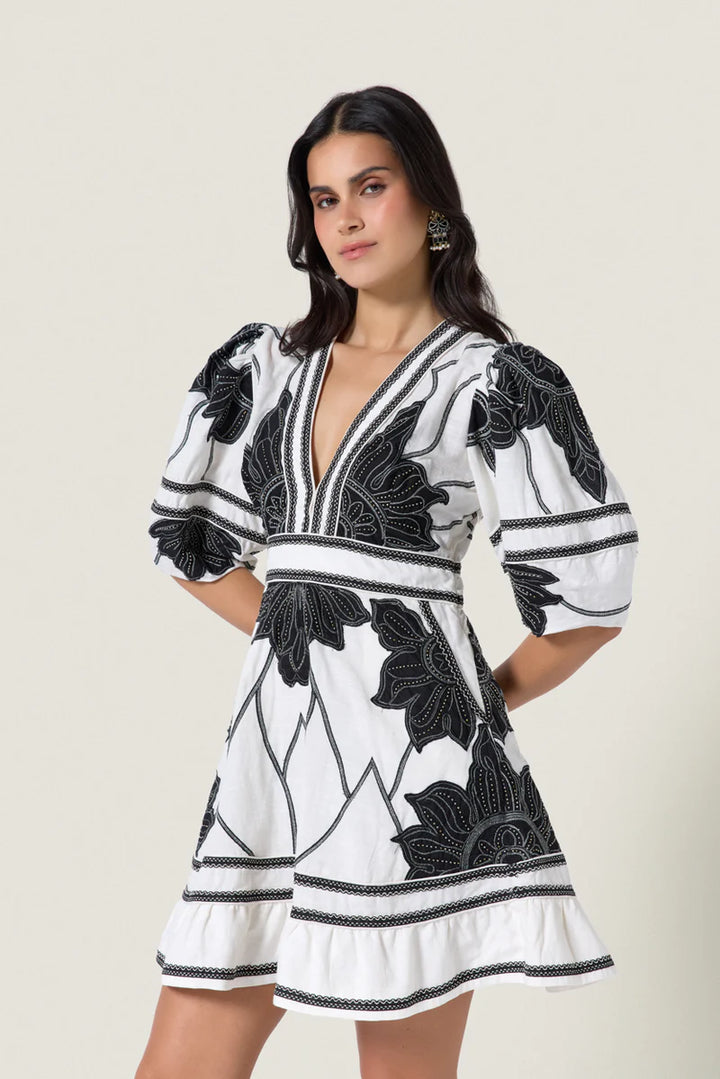 PETAL WHISPERS  DRESS