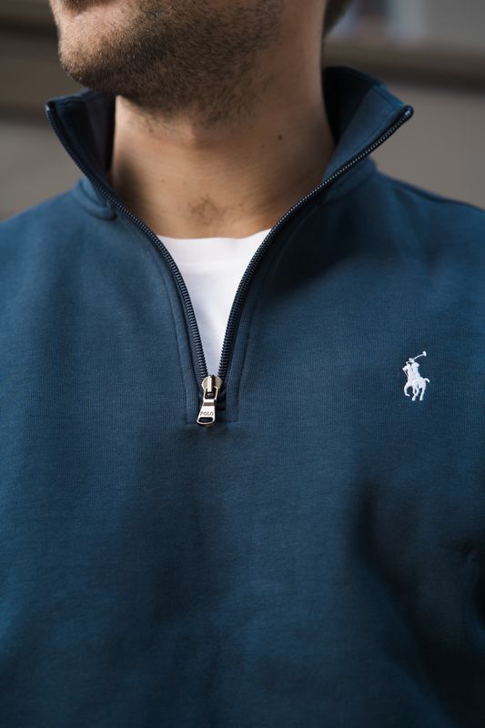 Double-Knit Quarter-Zip Pullover