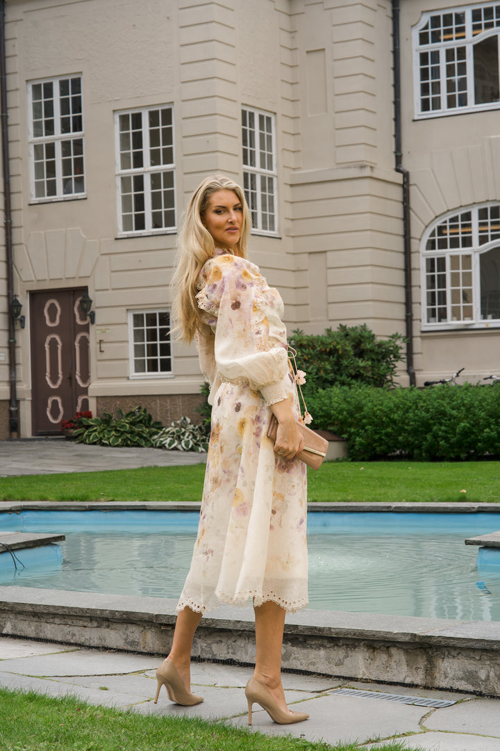 Memento Embroidered Midi Skirt